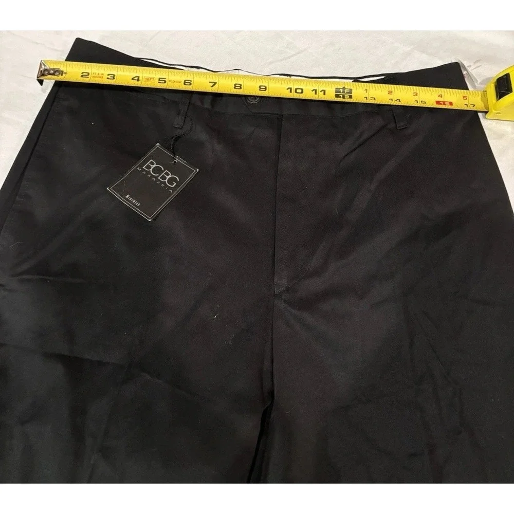 NWT BCBG Max Azria Men's Black Dress Pants Trousers 36x34